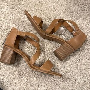Lucky brand heeled sandals.